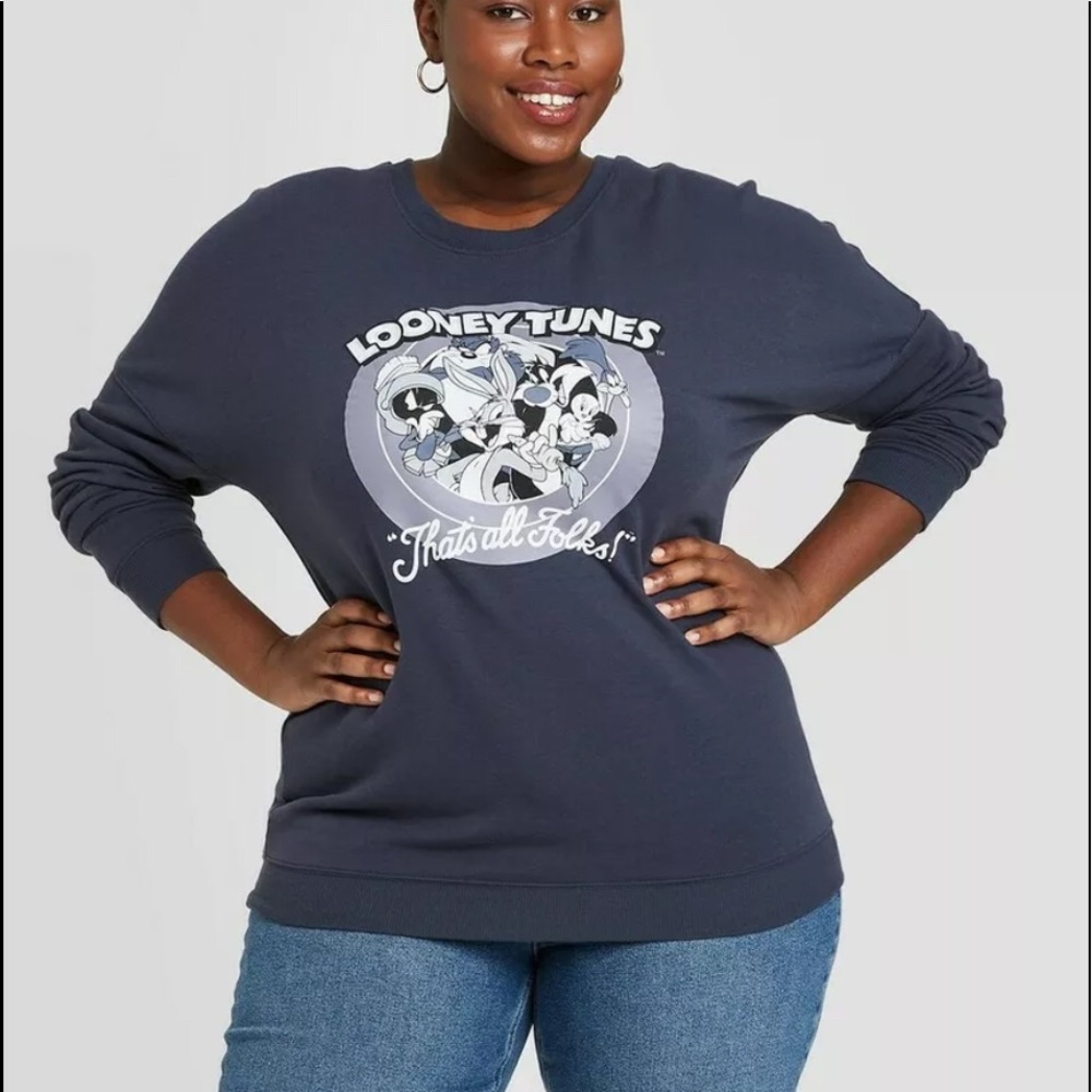 COPY - Women' Warner Bros. Looney Tune Graphic Sweatshirt - Size 3X- NWT